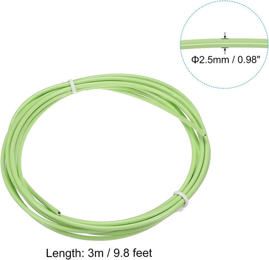 Speed jump rope vervangingskabel 3 meter x 2,5 mm lichtgroen – springtouw kabel – fitness accessoires