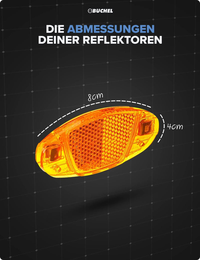 Load image into Gallery viewer, Spaakreflectoren fiets 4 stuks met 360° reflectie – fietsreflectoren – kattenogen
