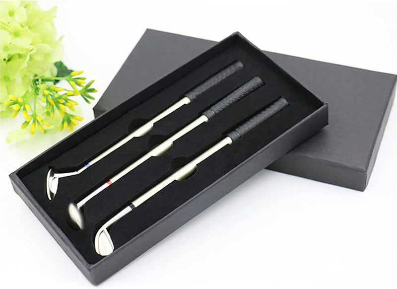 Load image into Gallery viewer, Mini Golf Putter Club Set Balpennen Golf Club Golfclubs 3 stuks mini-pen voor golfclub club decoratie briefpapier voor golfliefhebbers dames kinderen indoor spel
