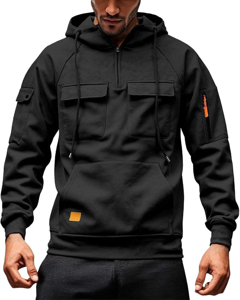 Laden Sie das Bild in Galerie -Viewer, Heren hoodie met capuchon en kangoeroezak voor de winter – sweater – capuchontrui
