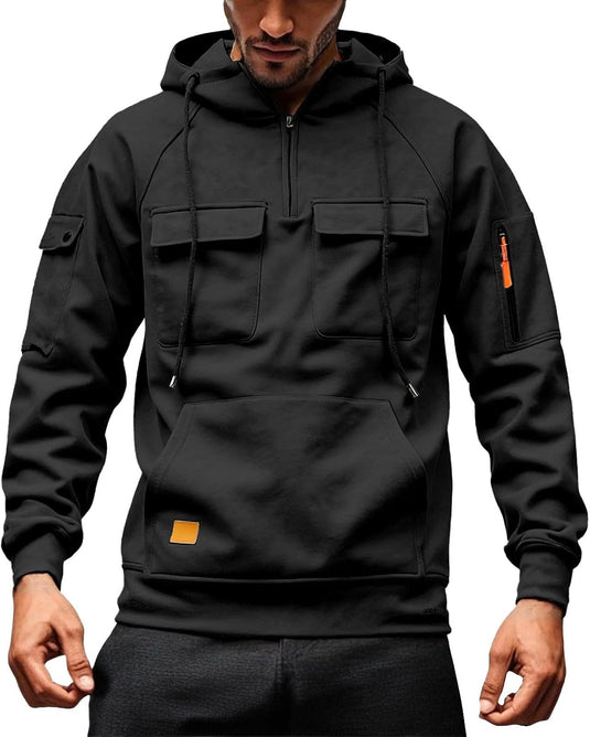 Heren hoodie met capuchon en kangoeroezak voor de winter – sweater – capuchontrui