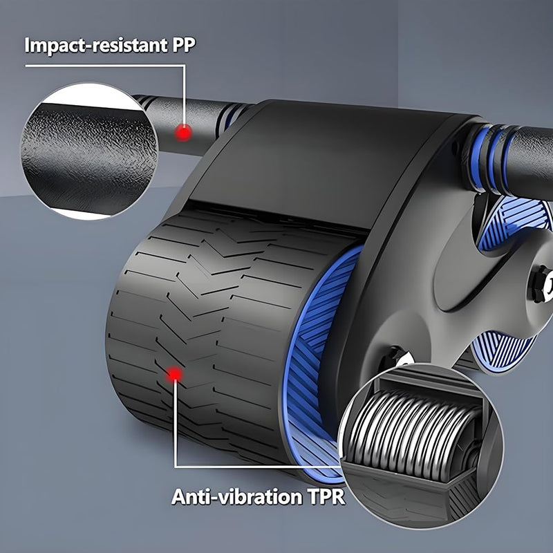 Load image into Gallery viewer, Ab roller met automatische rebound elleboogsteun en telefoonhouder – buikspiertrainer – ab wheel
