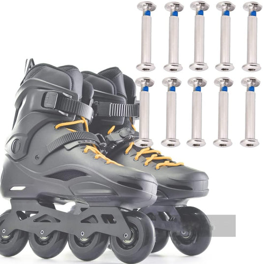 Tyenaza Schaatsen Schroeven - 10 stks Inline Skate Vervanging Schaatsen Schroeven Wielassen Reparatie Tool 31mm of 36mm Fittings Skates Wielassen Hardware