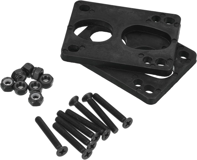 Laden Sie das Bild in Galerie -Viewer, Skateboard riser pads 6 mm 2 stuks met 35 mm schroeven en moeren – shock pads – skate accessoires
