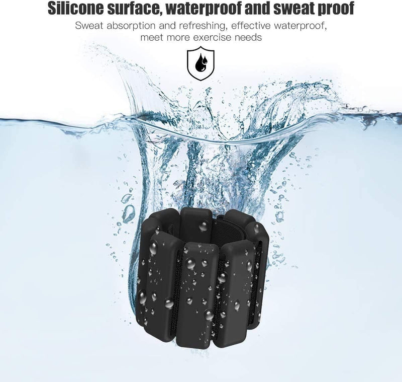 Load image into Gallery viewer, 2 stuks verstelbare polsgewichten enkelgewichten voor oefeningen wandelen joggen yoga aerobics pilates gewichtsarmband fitnessarmband (14-23 cm)
