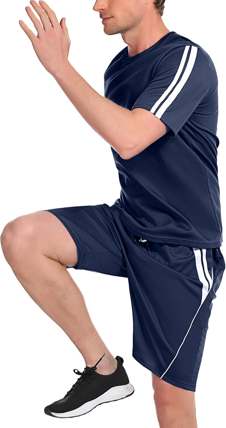 Chargez l'image dans la visionneuse de la galerie, Heren sportset met T-shirt en korte broek
