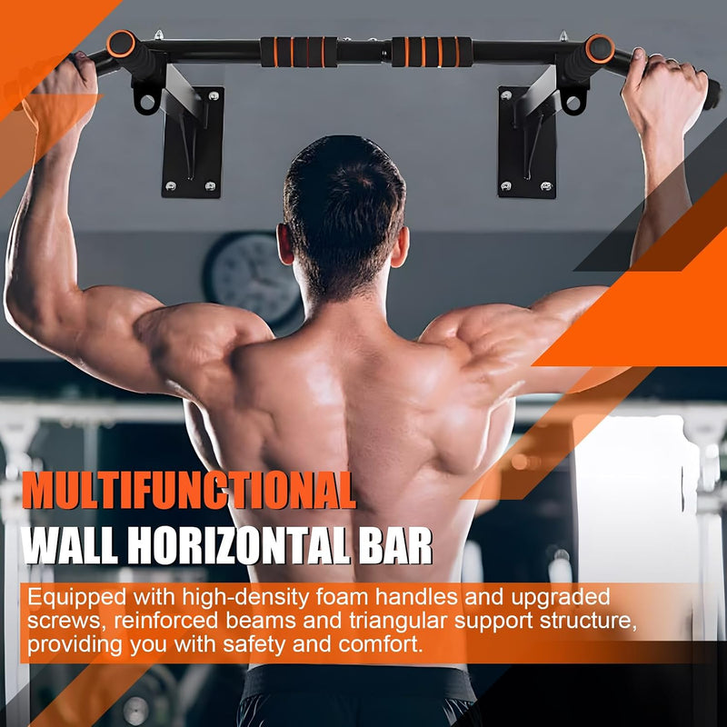 Laad afbeelding in Galerijviewer, Optrekstang voor deurkozijn 50-85 cm zonder boren tot 200 kg – pull-up bar – krachttraining
