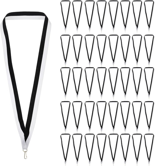 Medaille neklinten 100 stuks 43 x 2,2 cm met klikclips – award linten – sport accessoires