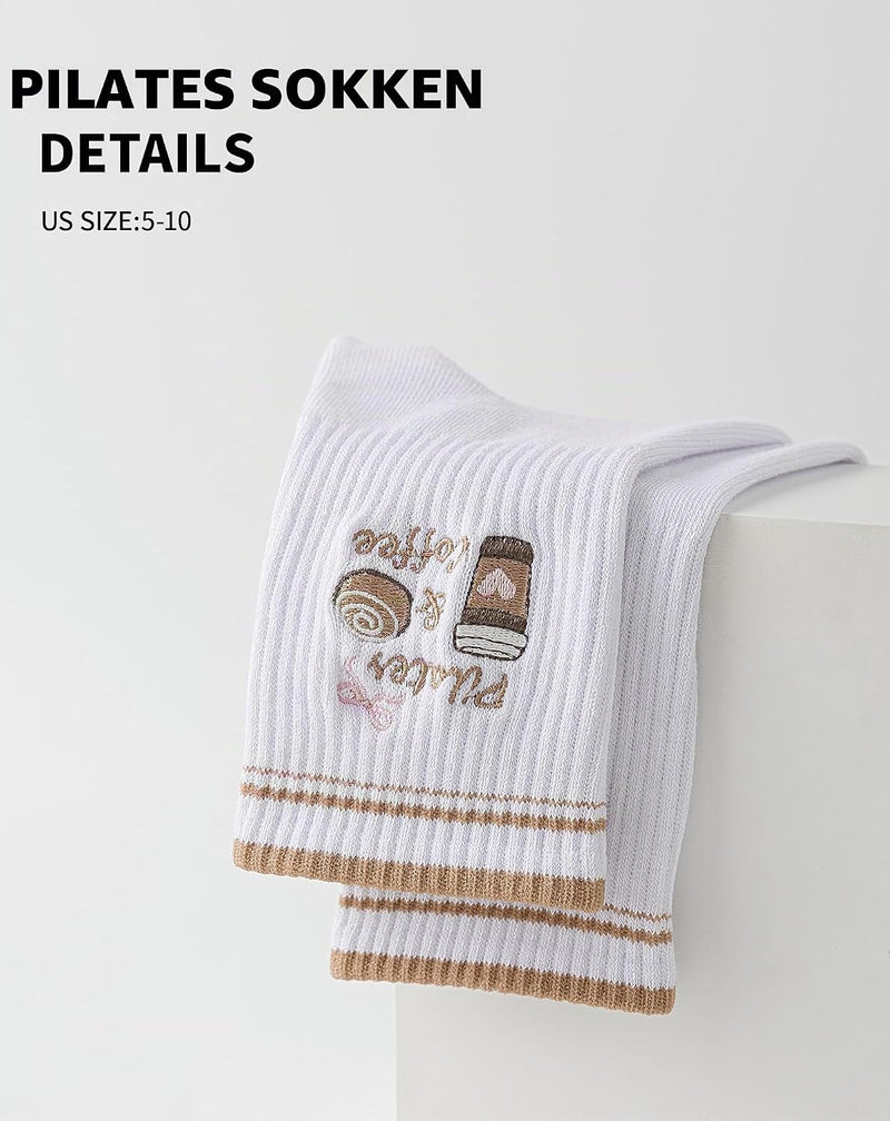 Laden Sie das Bild in Galerie -Viewer, Pilates antislip sokken dames maat 36-40 met gripnoppen – yoga sokken – fitness sokken
