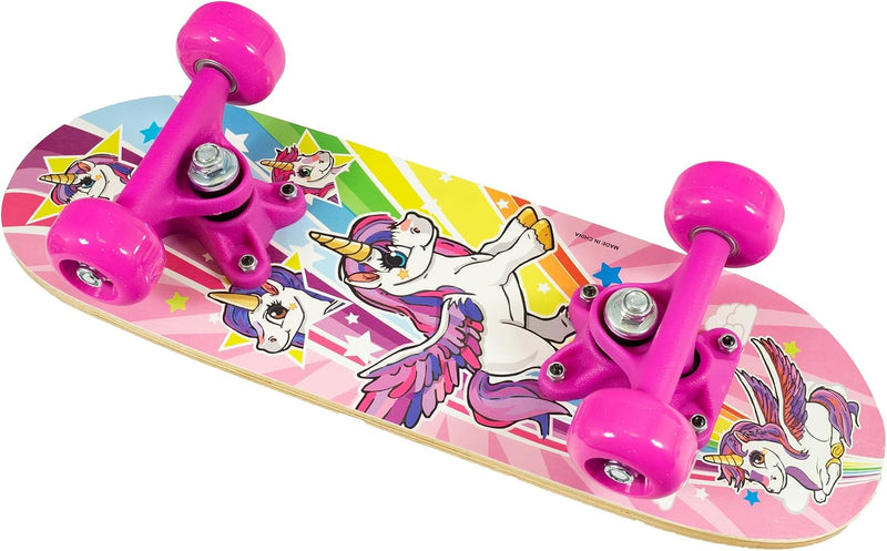 Load image into Gallery viewer, Ozbozz: 17" Skateboard - Unicorn - Heavy-Duty Flashing Wheels, Anti-Slip Grip, Smooth-Ride Bearings, Wooden Deck, Outdoor Ride-On Toy, Kids Ages 3+
