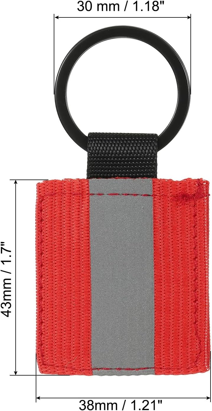 Chargez l'image dans la visionneuse de la galerie, Reflecterende sleutelhangers 9 stuks van nylon zwart – reflector hangers – fiets hardloop accessoires
