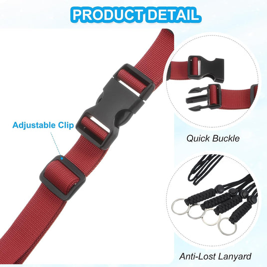Verstelbare rugzak borstband set met snelgesp en veiligheidskoord – borstriem – outdoor accessoires
