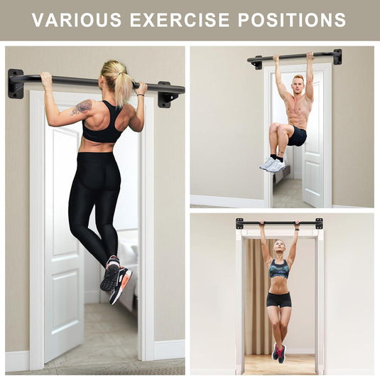 Optrekstang 95 cm voor wand plafond en balk tot 227 kg – pull-up bar – krachttraining