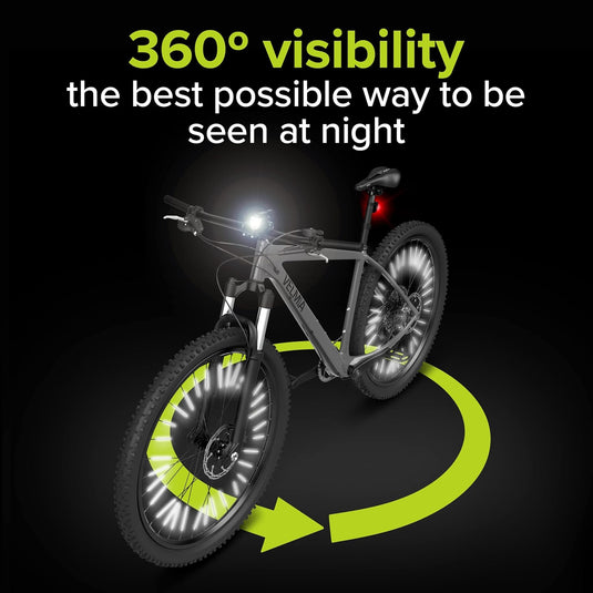 Spaakreflectoren set voor fiets met 360° zichtbaarheid en kliksysteem – fietsreflectoren – spaakreflectoren