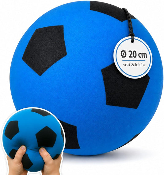 Zachte schuimrubberen voetbal 20 cm