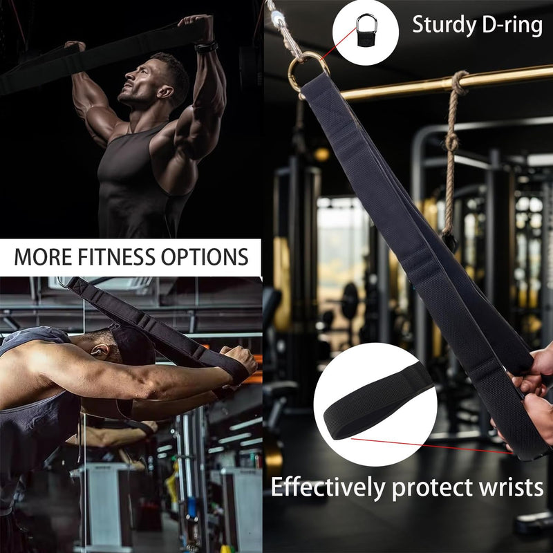 Load image into Gallery viewer, triceps touw fitness apparatuur, krachttraining Spantouw wordt geleverd met opbergtas, Triceps-trainer voor lat pulldowns, geschikt voor triceps krachttraining gym accessoire
