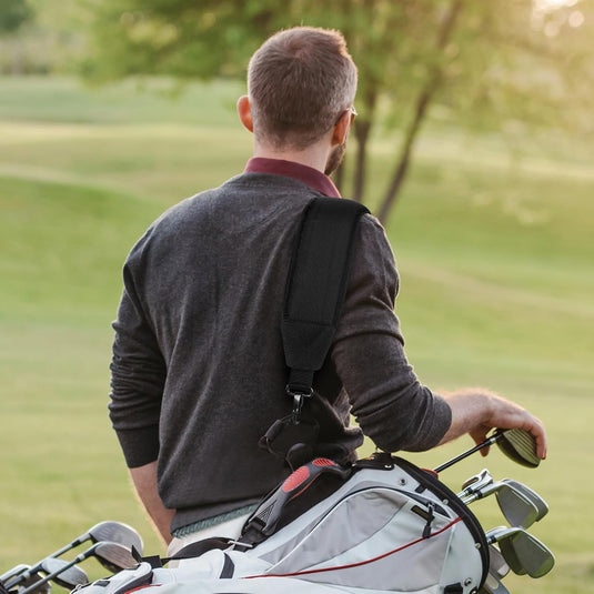 Verstelbare golftas schouderriem met gewatteerde draagband en metalen clips – draagriem – golftas accessoires