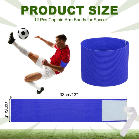 Aanvoerdersbanden 18 stuks verstelbaar 33 x 7 cm – captain armbanden – voetbal accessoires