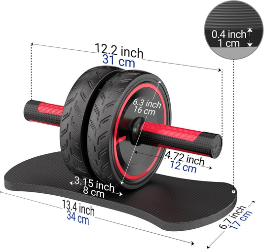 Readaeer Ab-roller, buikspierwiel, buikspiertrainer, apparatuur voor thuis-fitnessruimte
