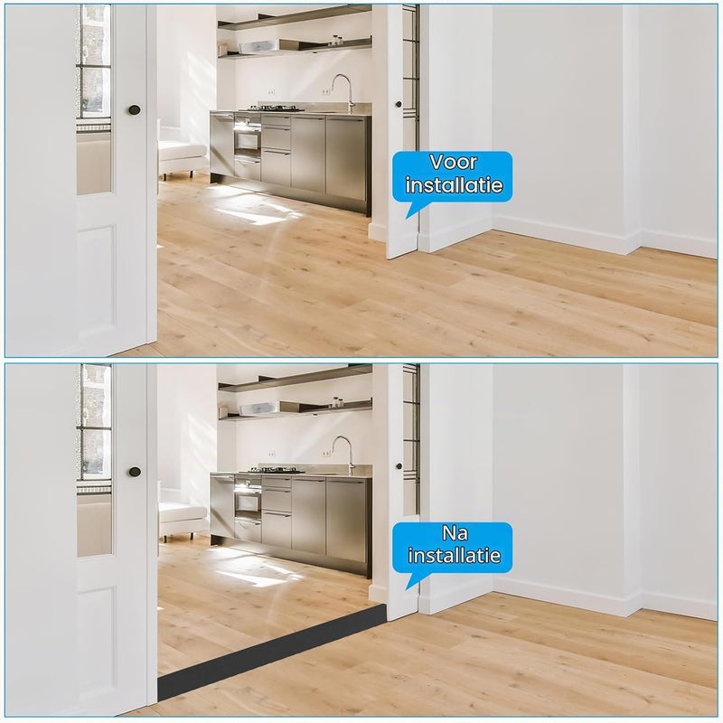 Załaduj obraz do przeglądarki galerii, Zelfklevende vloer overgangsstrip 7,6 cm x 1 m - Vinyl laminaat afdekstrip &amp; naadprofiel - Vloerovergangsstrip drempelprofiel
