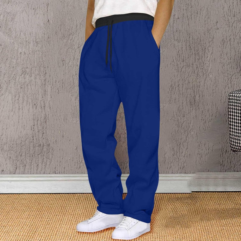 Load image into Gallery viewer, Heren joggingbroek van polyester met elastische tailleband en zakken – sportbroek – trainingsbroek
