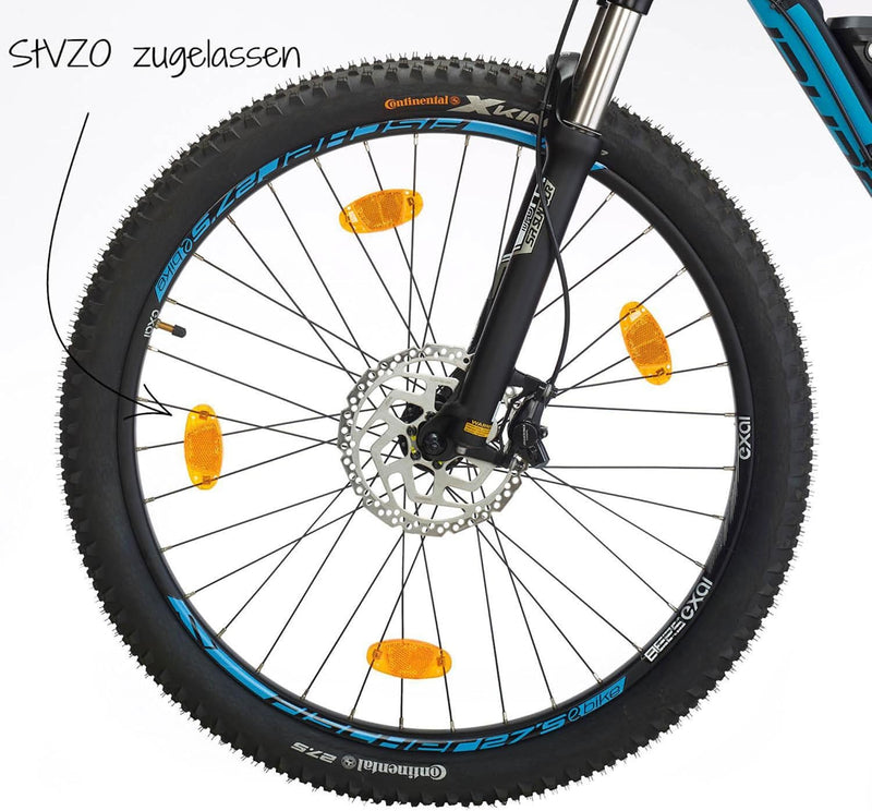 Load image into Gallery viewer, FISCHER Unisex Fischer fiets reflector 85400 oranje, geel, eenheidsmaat EU
