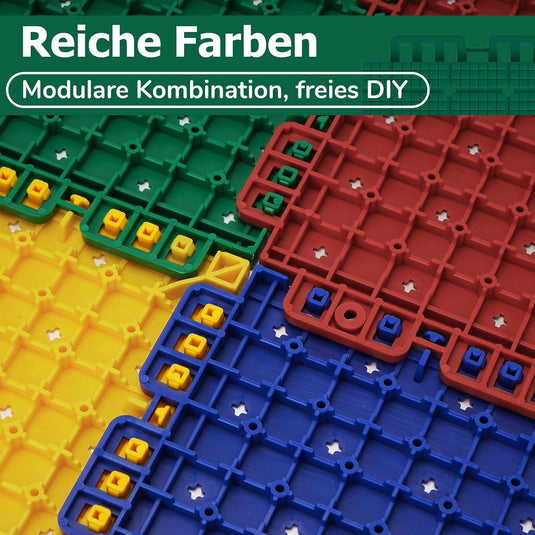 Puzzelmat sportvloer 24 stuks – 30,5 x 30,5 cm – TPE vloerbescherming voor fitness, speelruimte en buiten – grijs