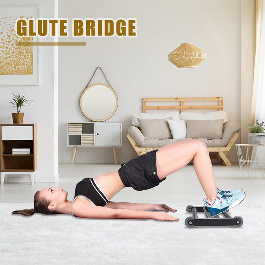 Hamstring roller met V-vormige voetsteun en soepele wielen – glute trainer – core trainer