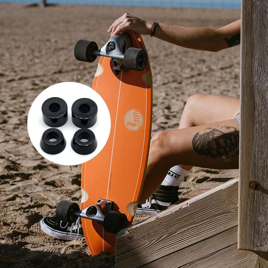 Skateboard bushings set - 4 stuks stuurrubbers standaard cilinder voor truck, longboard-accessoires reserveonderdelen cups, beste skateboardbushings om te vervangen, perfect