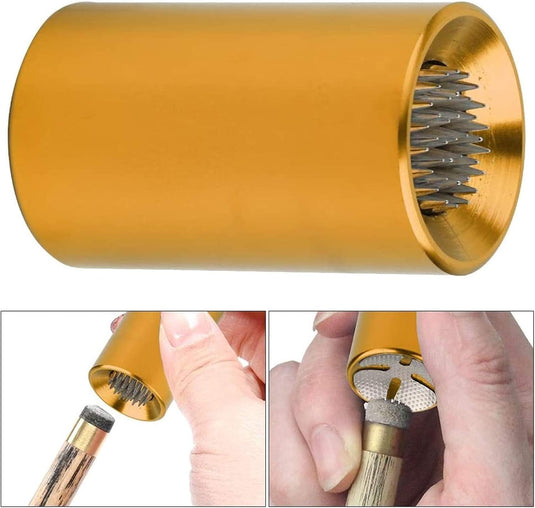 Dwufunkcyjny szlifierz i profilownik końcówki kija bilardowego z aluminium, 30 x 18 mm, do konserwacji kija - narzędzie bilardowe