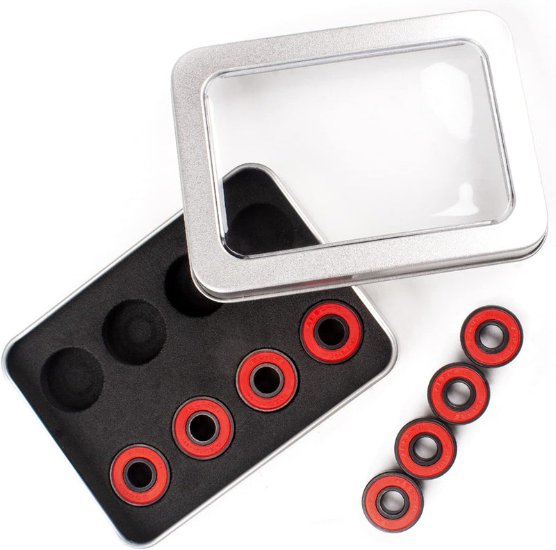 Laad afbeelding in Galerijviewer, Skateboard lagers 608-2RS ABEC-11 set van 8
