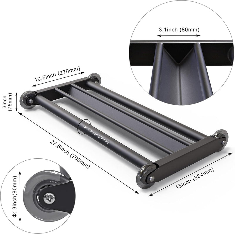 Load image into Gallery viewer, Hamstring roller met V-vormige voetsteun en soepele wielen – glute trainer – core trainer
