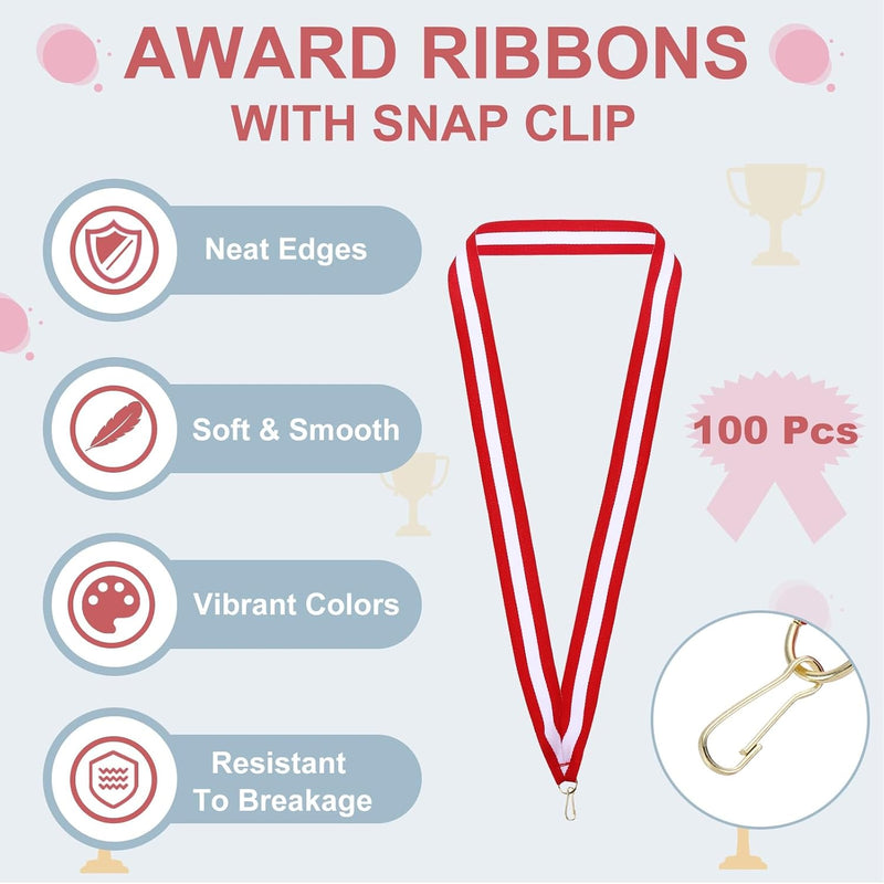 Chargez l'image dans la visionneuse de la galerie, Medaille neklinten 100 stuks 43 x 2,2 cm met klikclips – award linten – sport accessoires
