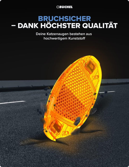Spaakreflectoren fiets 4 stuks met 360° reflectie – fietsreflectoren – kattenogen