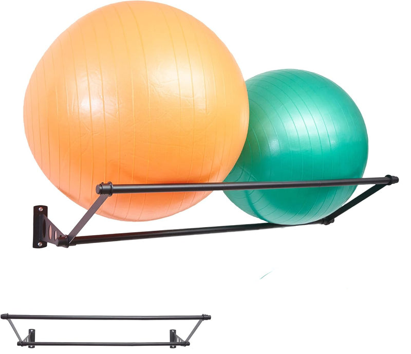 Laden Sie das Bild in Galerie -Viewer, Sportbal wandhouder voor fitnessballen mat zwart
