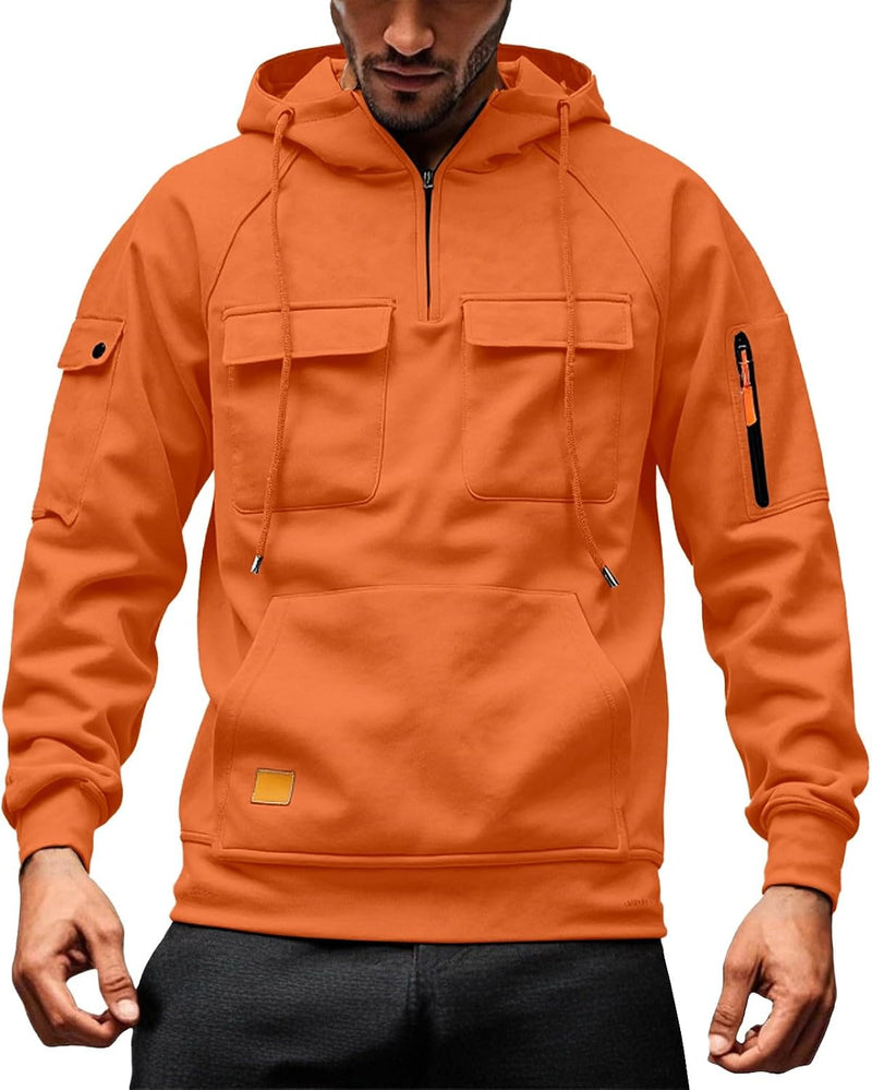 Laden Sie das Bild in Galerie -Viewer, Heren hoodie met capuchon en kangoeroezak voor de winter – sweater – capuchontrui
