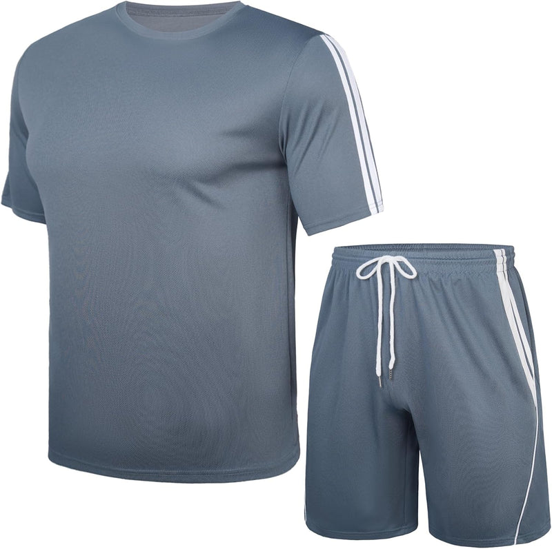Chargez l'image dans la visionneuse de la galerie, Heren sportset met T-shirt en korte broek
