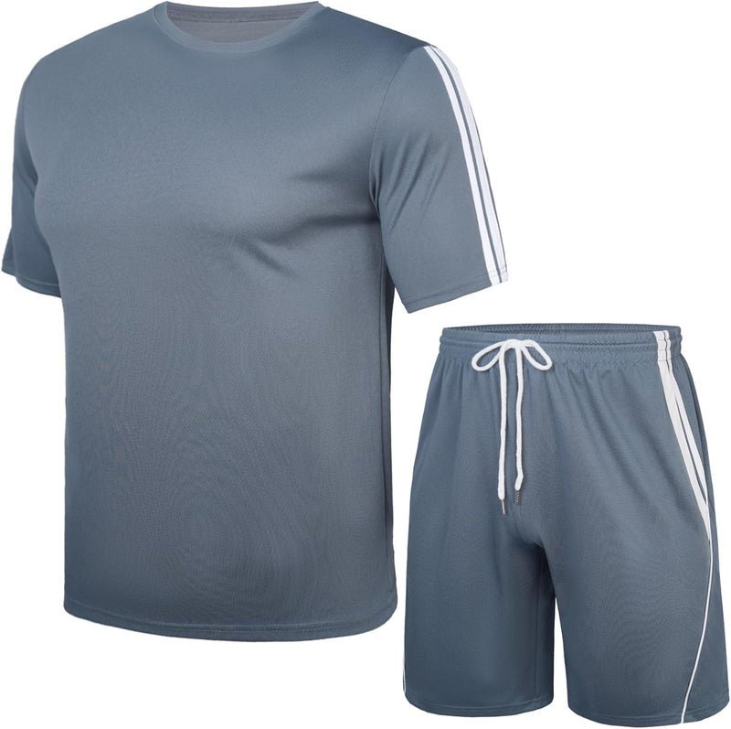 Chargez l'image dans la visionneuse de la galerie, Heren sportset met T-shirt en korte broek
