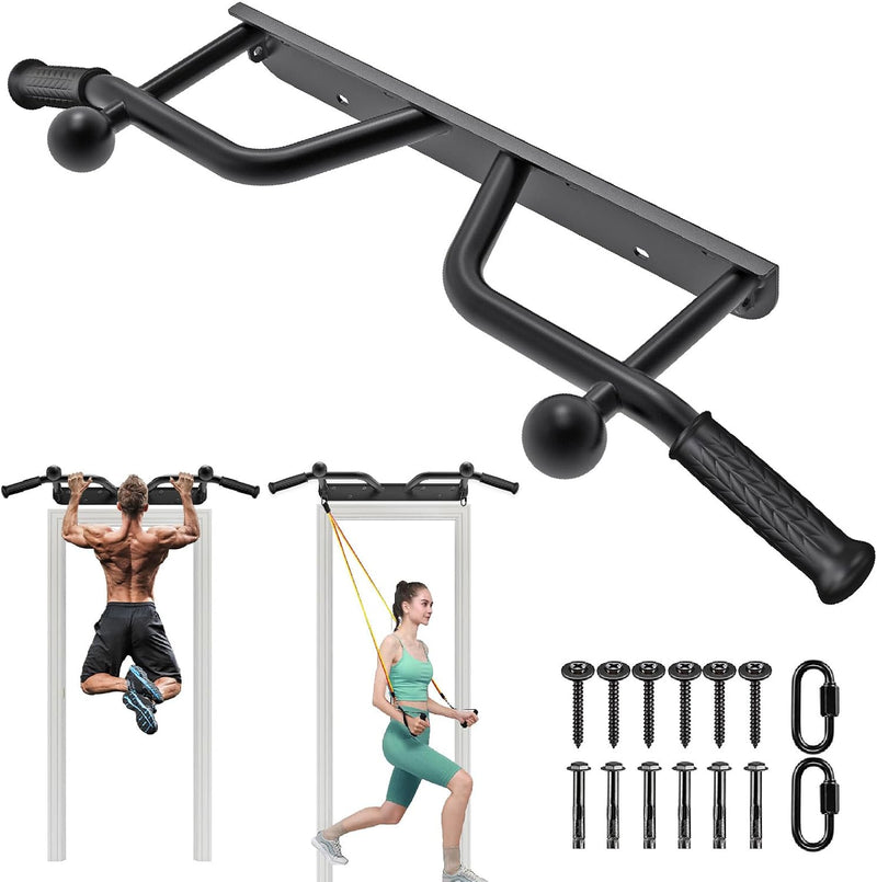 Laden Sie das Bild in Galerie -Viewer, Optrekstang 95 cm voor wand plafond en balk tot 227 kg – pull-up bar – krachttraining
