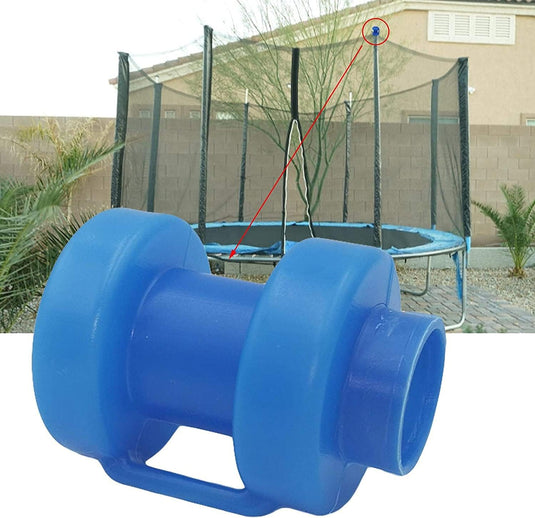 Trampoline paaldoppen 10 stuks voor 25 mm palen blauw – eindkappen – trampoline accessoires