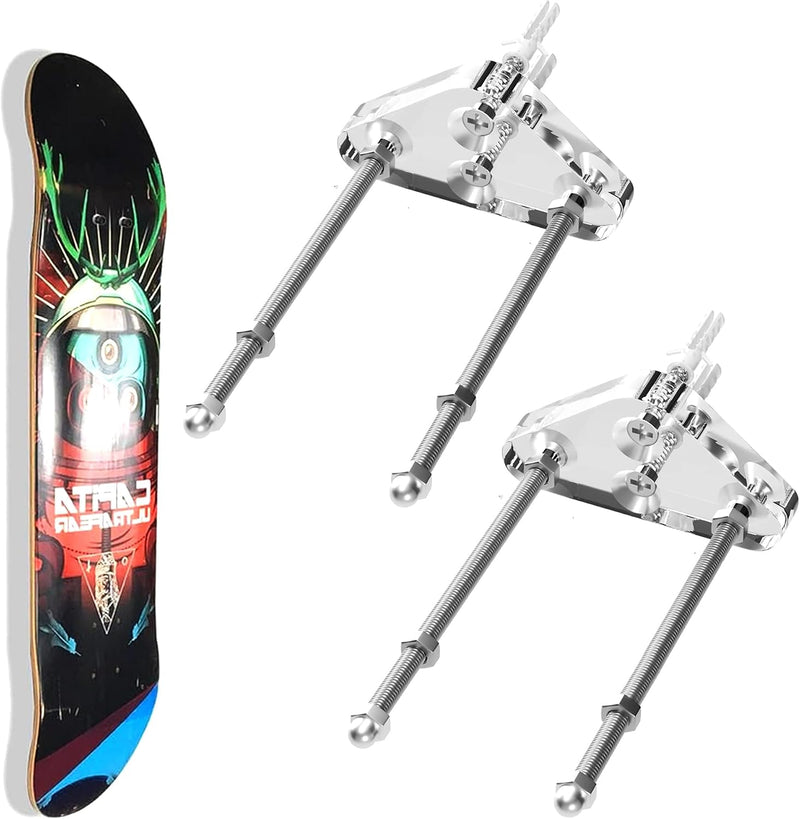 Carica immagine in Galleria Viewer, Skateboard wandhouders 2 stuks van transparant acryl – longboard snowboard boardhouder – skate accessoires
