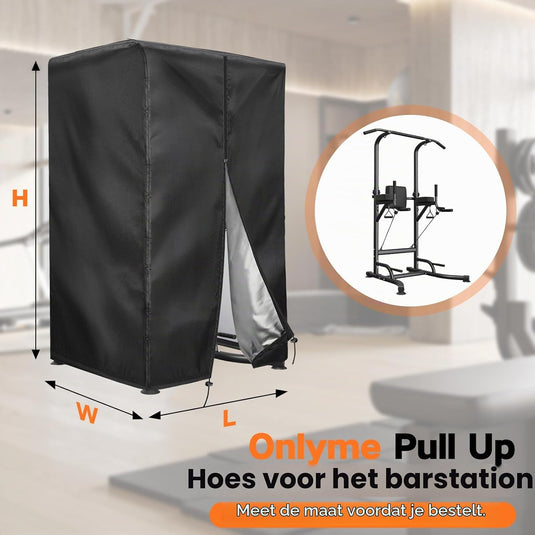 Beschermhoes voor power rack 102 x 107 x 163 cm van 420D Oxford – fitness hoes – waterdichte afdekhoes
