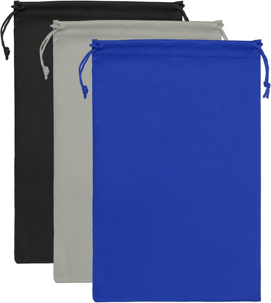 Skibril opbergtassen 3 stuks 27 x 18 cm van microvezel – brillenzakjes – ski snowboard accessoires