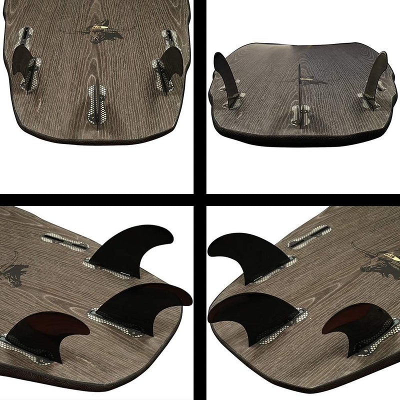 Laad afbeelding in Galerijviewer, Surfboard vin set met bevestigingsschroeven en vinsleutel zwart – FCS vinnen – surf accessoires
