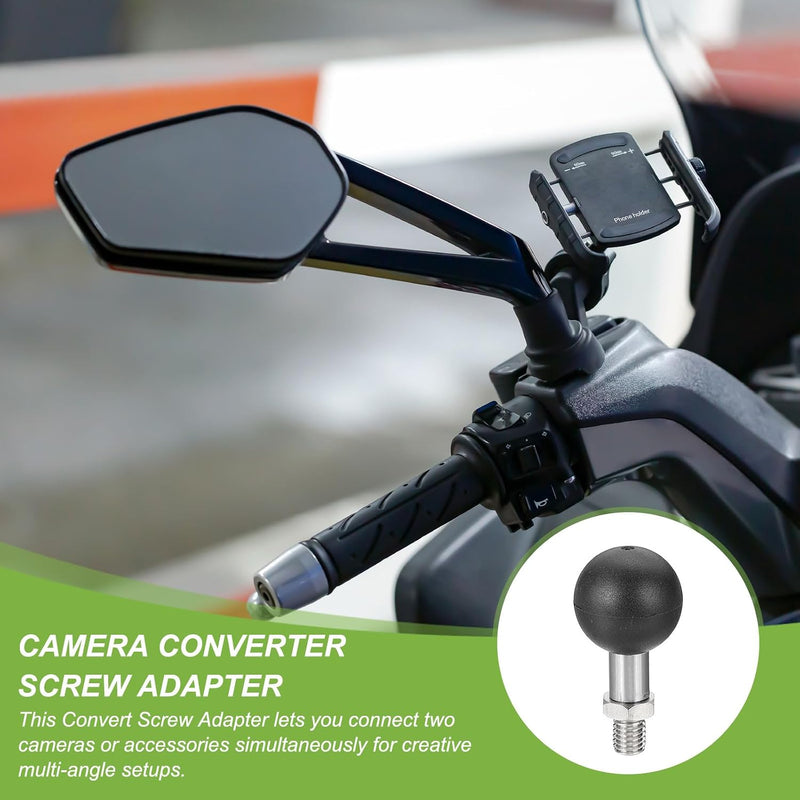 Carica immagine in Galleria Viewer, Kogeladapter 1 inch met M6 schroefdraad van roestvrij staal – ball mount adapter – camera accessoires
