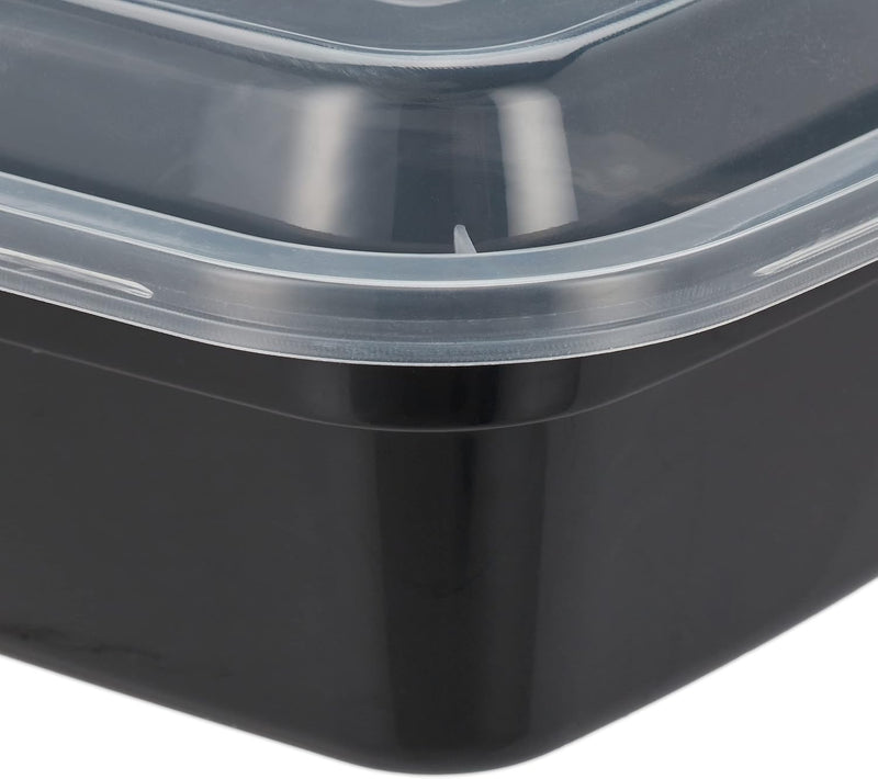 Chargez l'image dans la visionneuse de la galerie, Meal prep bakjes set van 10 stuks 1 liter zwart
