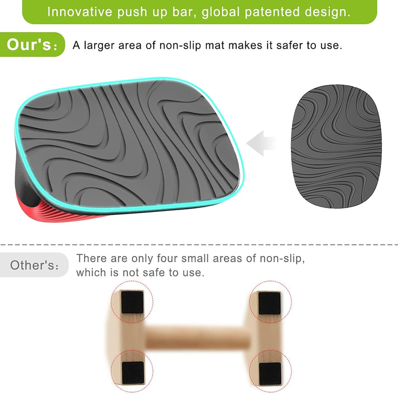 Laad afbeelding in Galerijviewer, Push-up bars met ergonomische handgrepen en antislip basis – opdruksteunen – krachttraining

