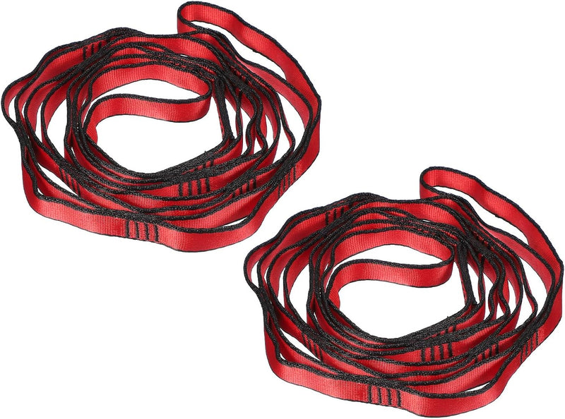 Chargez l'image dans la visionneuse de la galerie, Sangles de suspension Daisy Chain 2 pièces 180 cm avec 12 boucles bleues – sangles en nylon réglables – accessoires de yoga aérien
