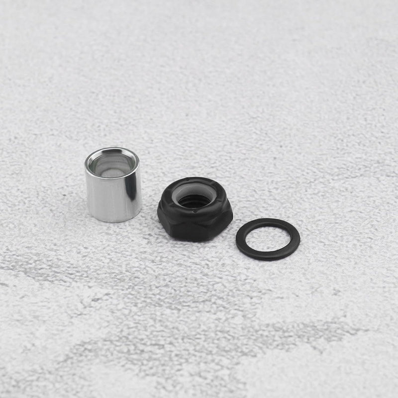 Laad afbeelding in Galerijviewer, Skateboard truck rebuild kit 32-delig zwart zilver
