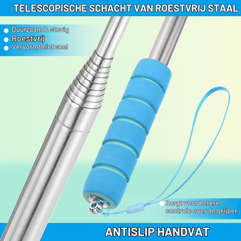 Laad afbeelding in Galerijviewer, Telescopische golfbal retriever 43-274 cm van roestvrij staal – golfbalvanger – golf accessoires
